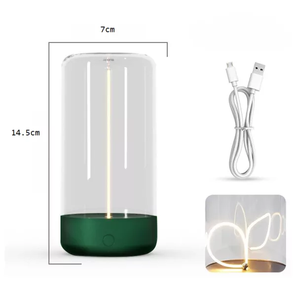 Sleek Cordless Magnetic Filament Table Lamp Portable & Dimmable USB -Rechargeable_3