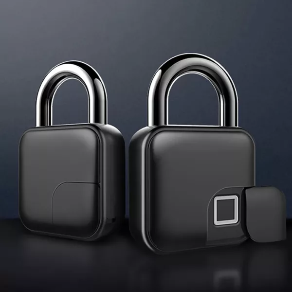 Home Security Smart Keyless Padlock with Fingerprint Sensor- USB Charging_4