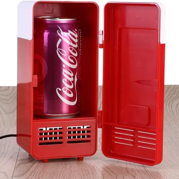 Hot and Cold Single Can Mini Desktop Beverage Refrigerator- USB Plugged-in_8