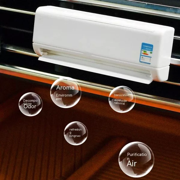 Air Outlet Odor Removal Long Lasting Freshener Car Deodorizer- Solar Powered_8