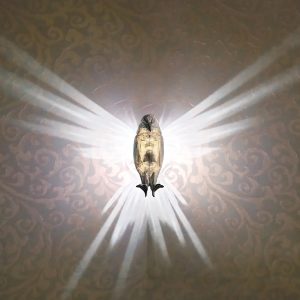 3D Resin Animal Statue and Wall Lamp Home Decoration- Battery Operated_0