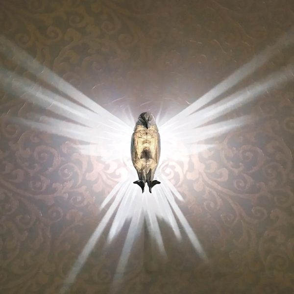 3D Resin Animal Statue and Wall Lamp Home Decoration- Battery Operated_0