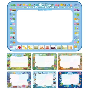 Reusable Mess Free Aqua Magic Doodle Mat Educational Toy for Kids_0