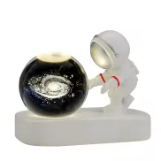 Astronaut 3D Crystal Ball Night Light for Home Décor - USB Plugged In_0