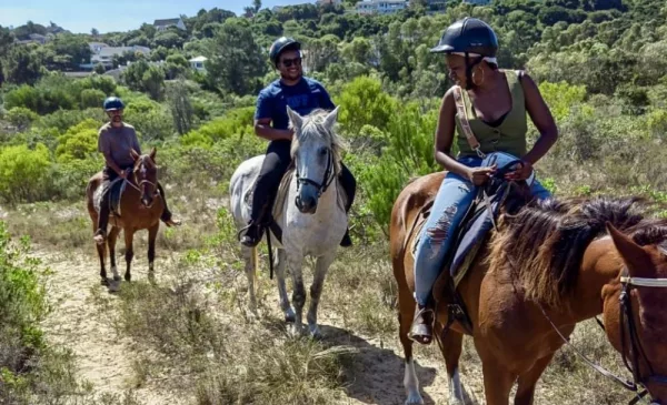1-hour horse riding experience for 2
