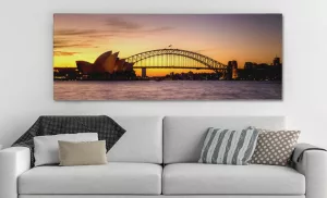 A Panoramic Canvas Print and Frame