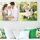 A Pair of Square Canvas Prints and Frames