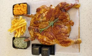 A Full Spatchcock Chicken Meal for 2 in Sandton