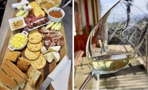 A Charcuterie Platter with Wine for 2 in Paarl