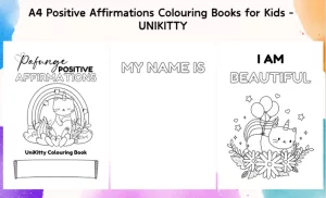 2 A4 Affirmation and Colouring Books for Pick-Up or Delivery