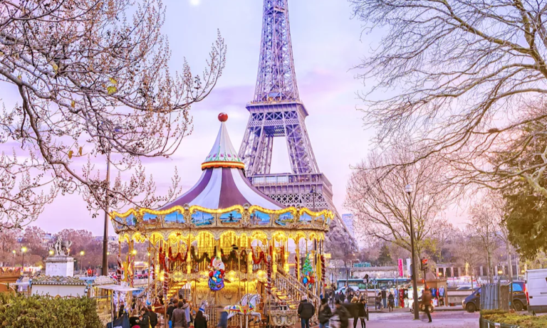 Celebrate Christmas in Europe: Paris, Swiss Alps & More – 7-Day Tour for 1