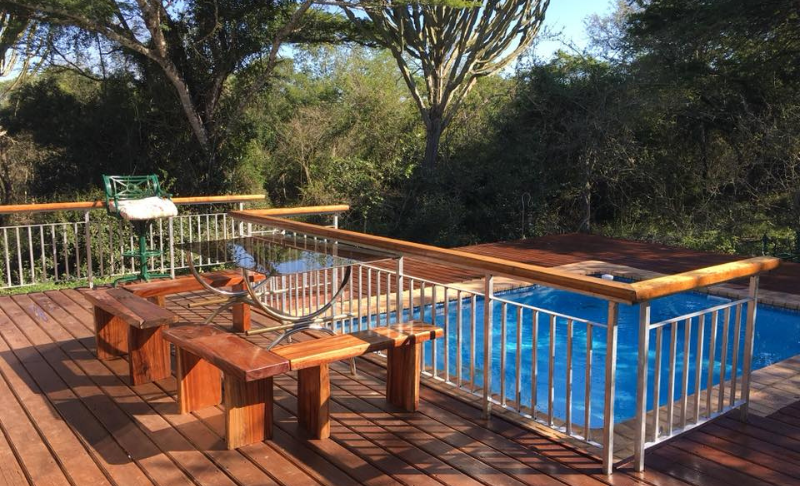 Indlulamithi and Sunset Lodge Pool and Seating