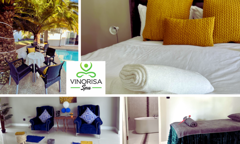 Romantic Bed, Breakfast & Spa Escape with Hot Stone Massages for 2 People