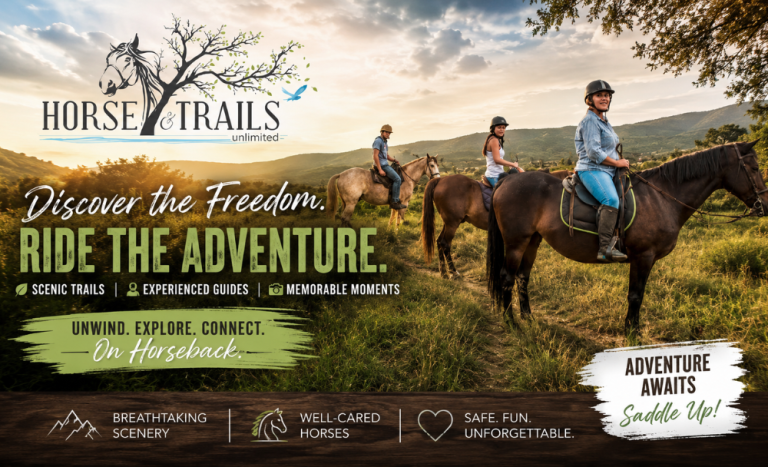 Saddle Up for a Horse Trail Ride and Picnic for 2